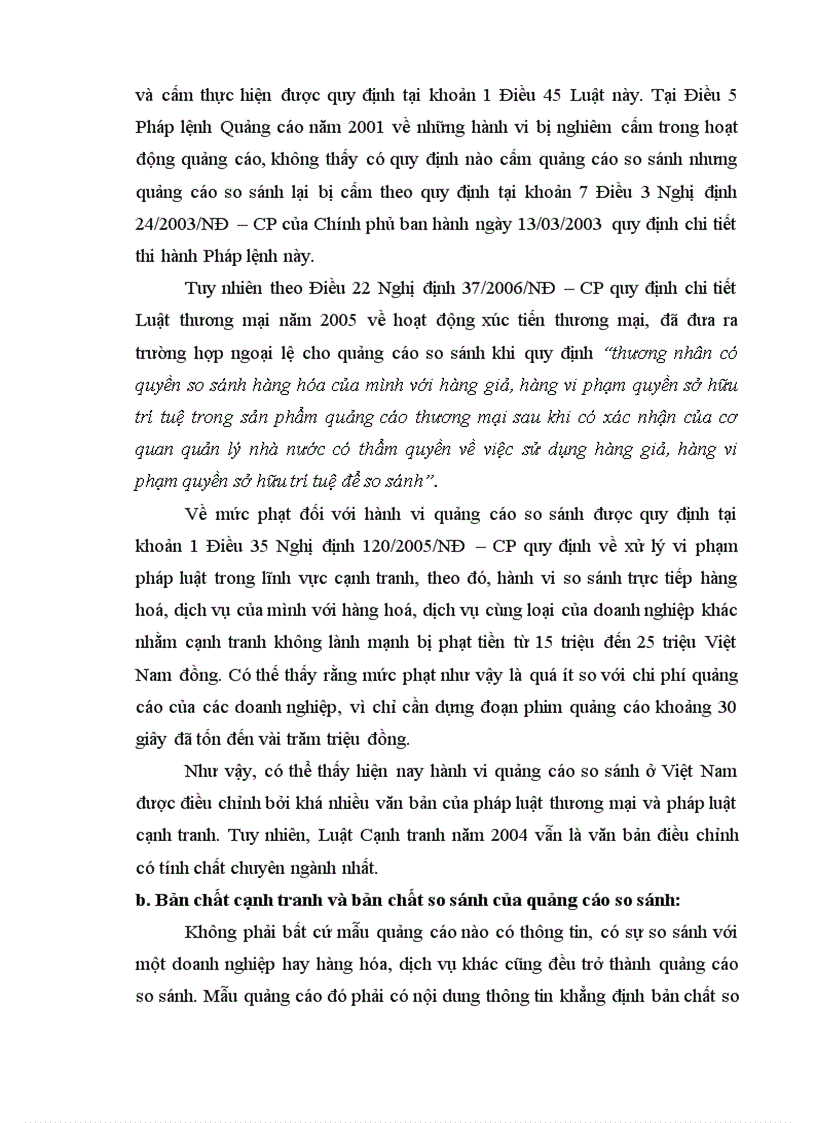 image for page Trình bày hiểu biết của em về quảng cáo so sánh theo pháp luật hiện hành của Việt Nam