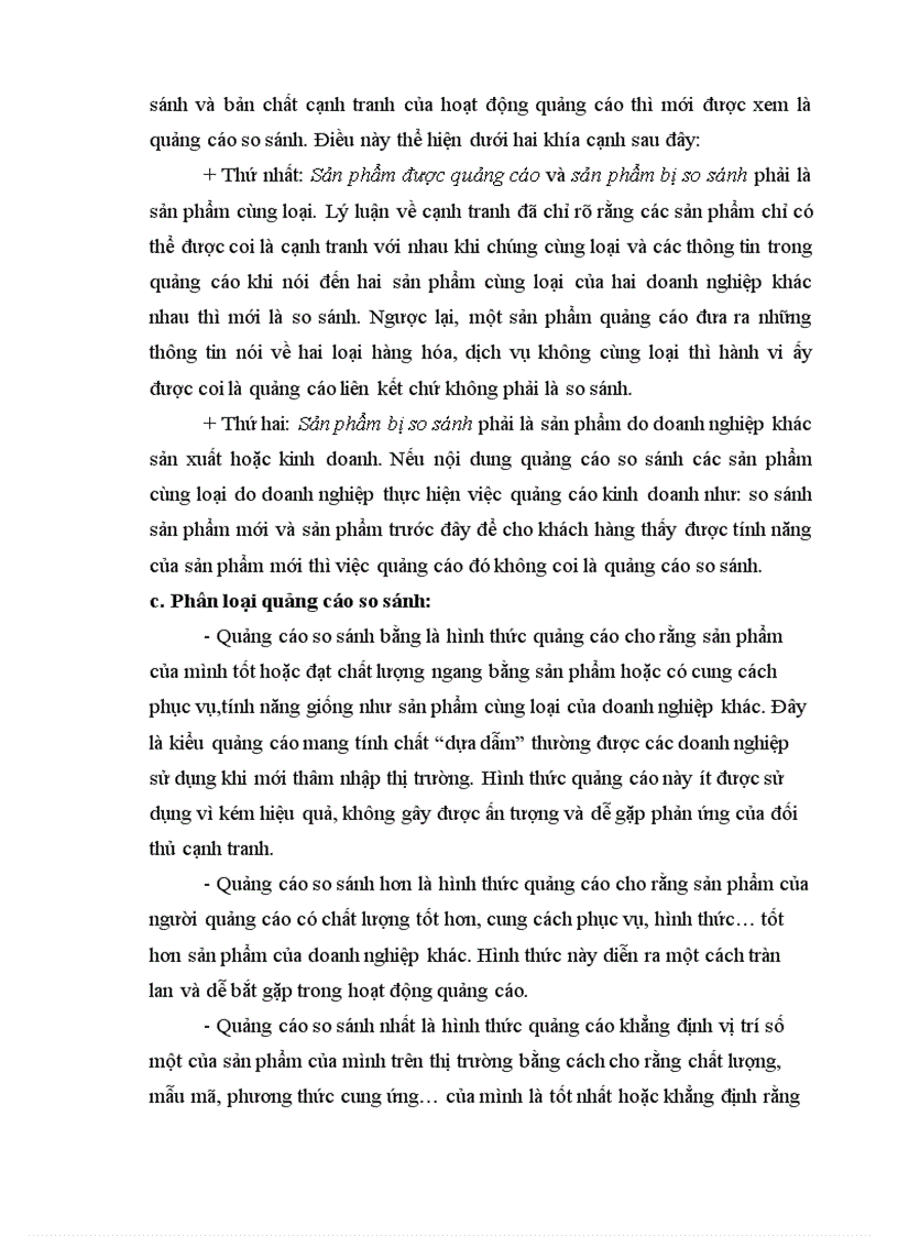 image for page Trình bày hiểu biết của em về quảng cáo so sánh theo pháp luật hiện hành của Việt Nam