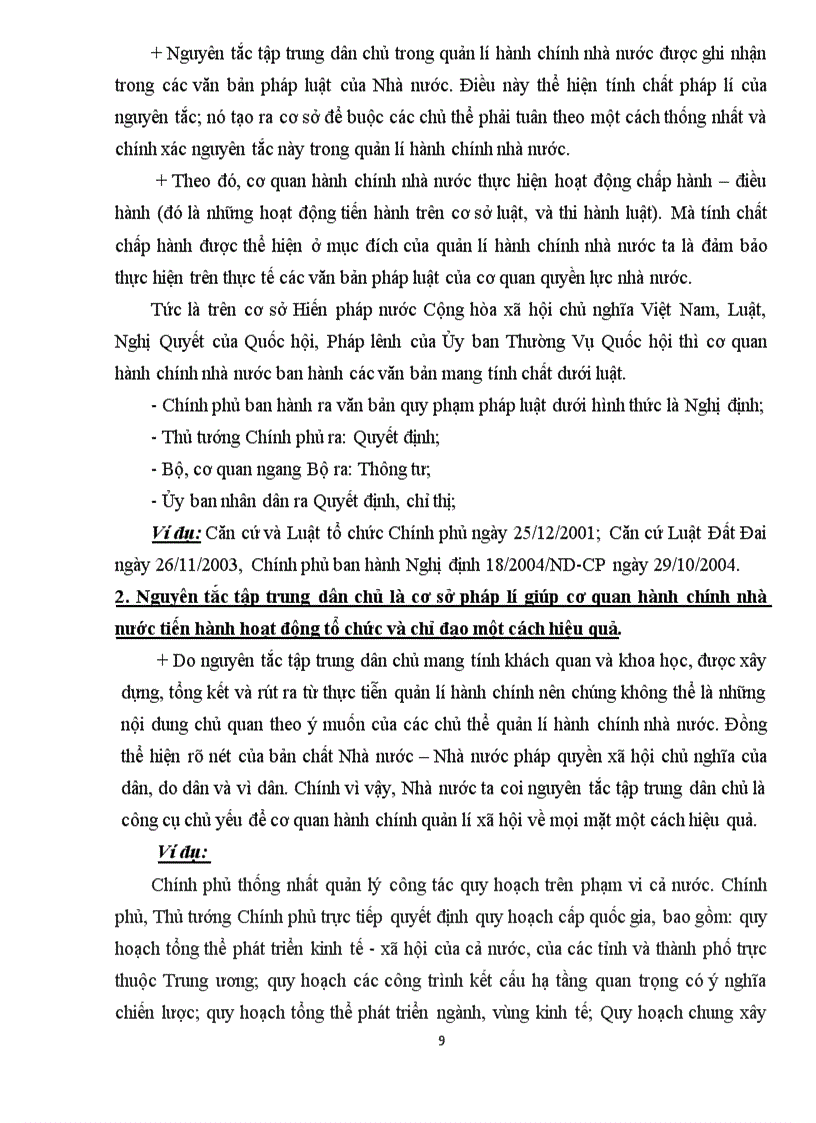 image for page Nguyên Tắc Tập Trung Dân Chủ và ý nghĩa của nguyên tắc này trong quản lý hành chính nhà nước ở Việt Nam