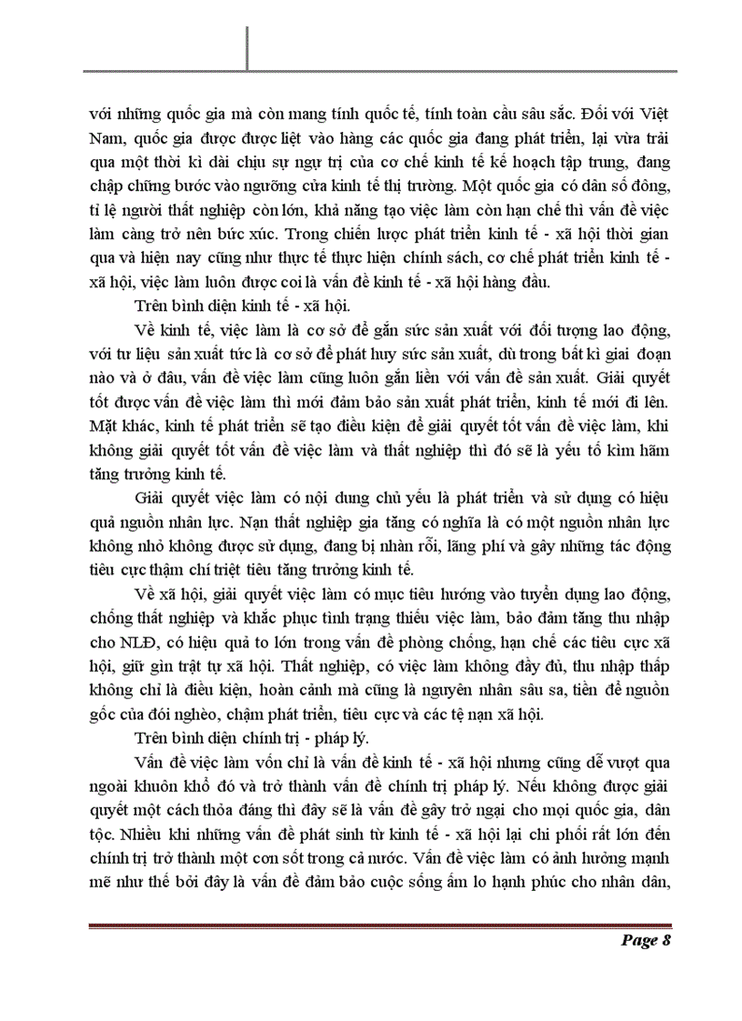 image for page Bài tập học kỳ Luật Lao động đề 14 Phân tích các biện pháp hỗ trợ và giải quyết việc làm cho người lao động