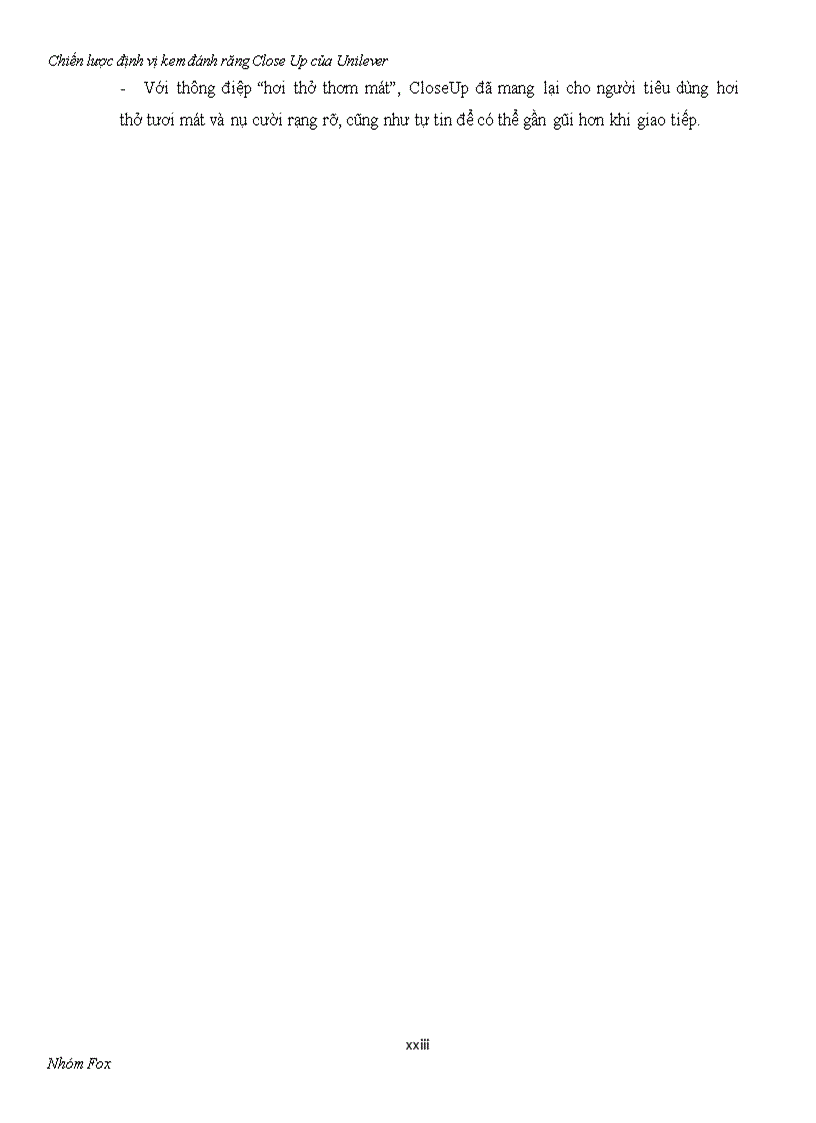 image for page Chiến lược định vị kem đánh răng close up của unilever