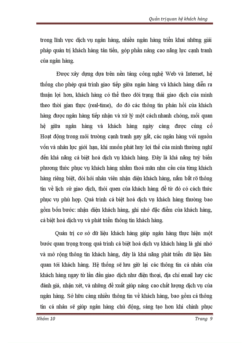 image for page Cơ sở dữ liệu khách hàng và sử dụng IT trong phân tích quản lý dữ liệuTrong ngân hàng Sacombank