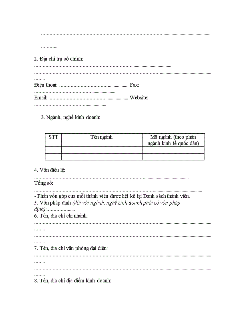 image for page Bài tập lớn Luật thương mại 1 tìm hiểu về những quy định của pháp luật về thành lập doanh nghiệp hiện nay