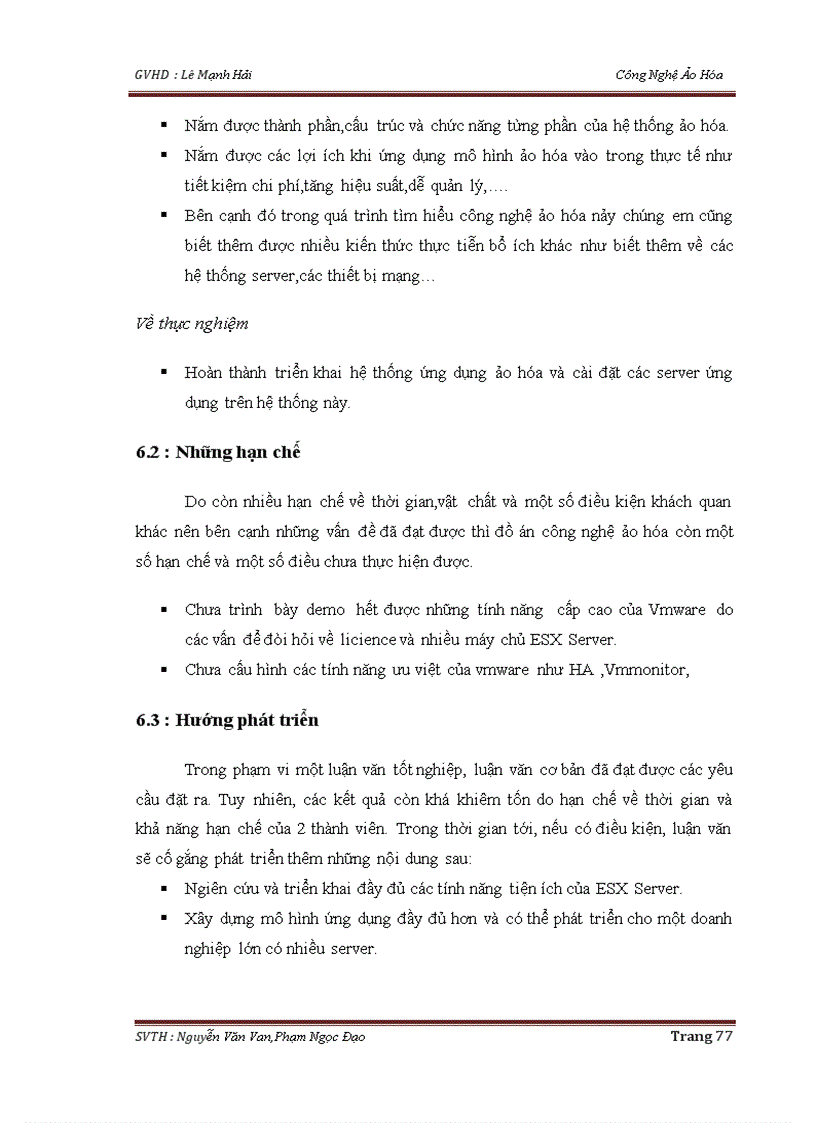 image for page Công Nghệ Ảo Hóa Ảo Hóa Hệ Thống VM Ware