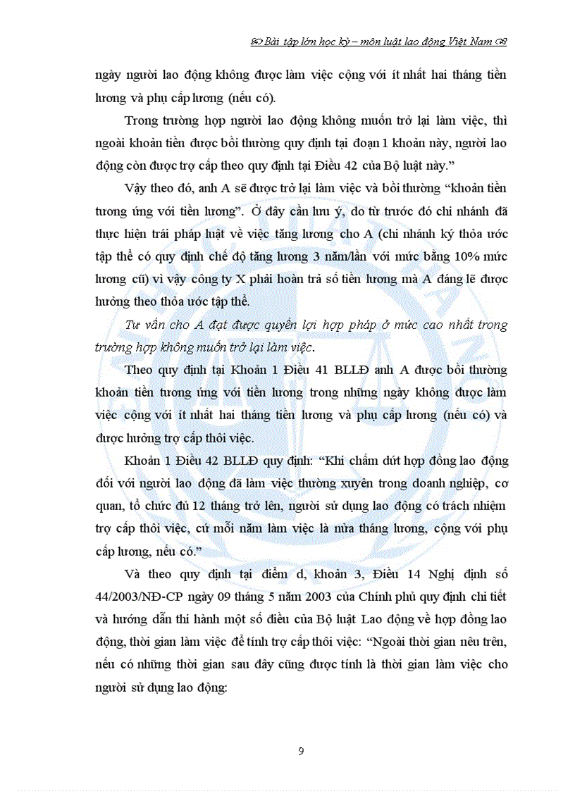 image for page Bài tập lớn hoc kỳ môn lao động đề 8