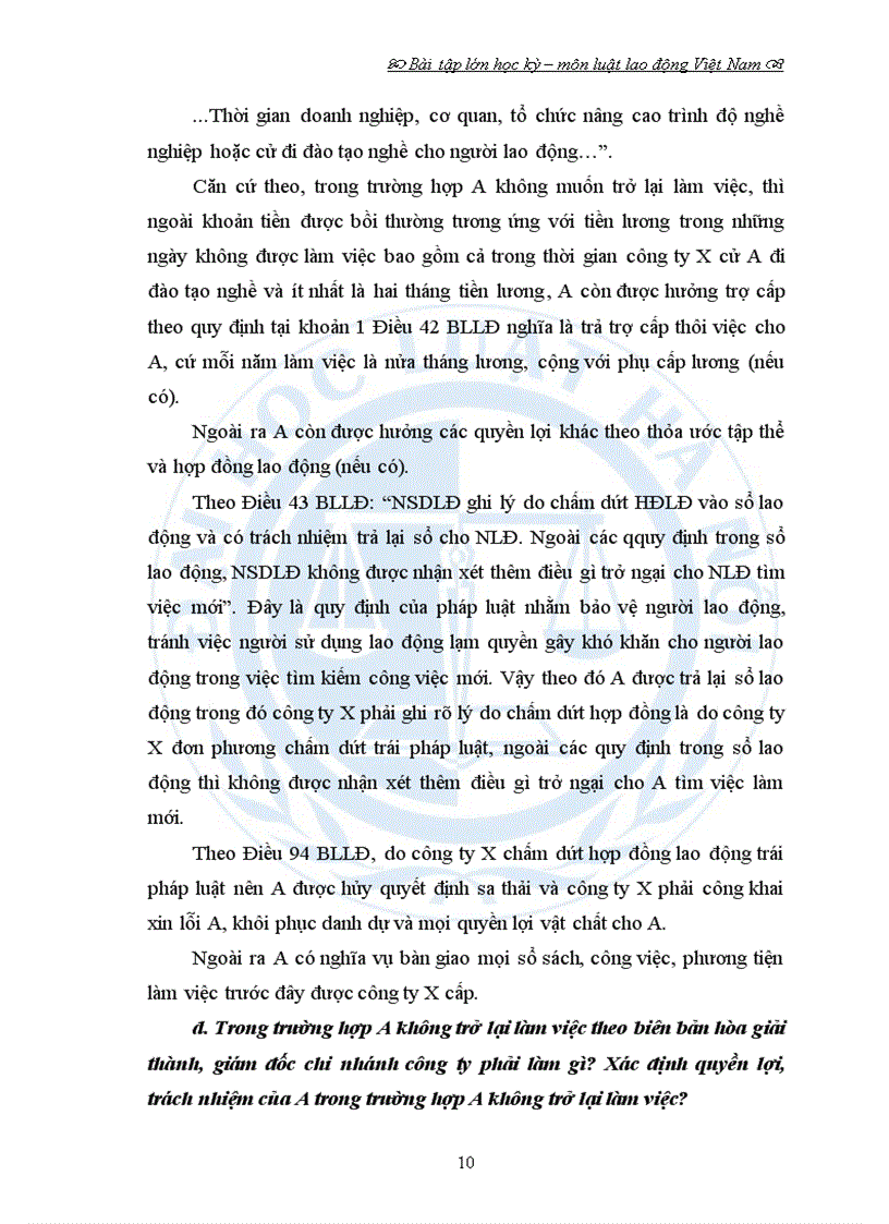 image for page Bài tập lớn hoc kỳ môn lao động đề 8