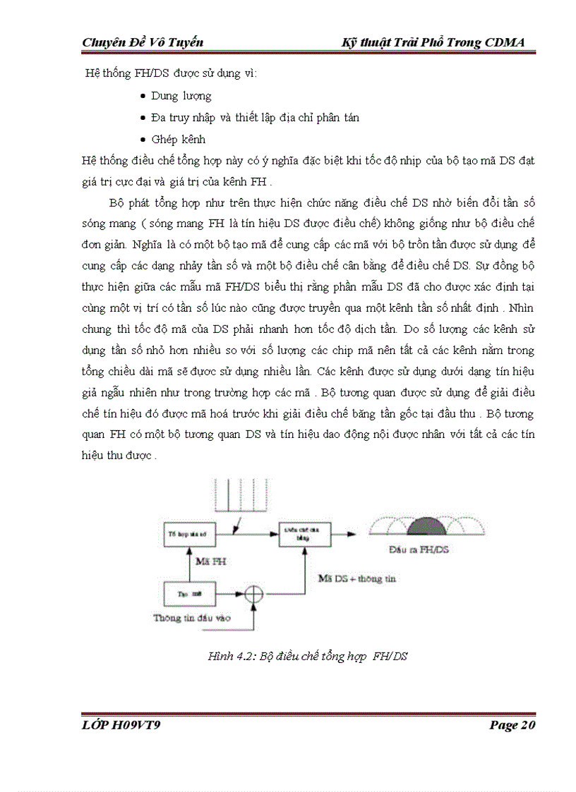 image for page Kỹ thuật trải phổ trong cdma
