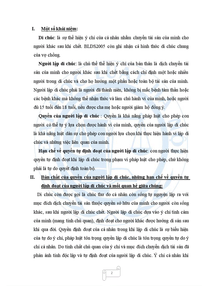image for page Quyền của người lập di chúc và những hạn chế về quyền tự định đoạt của người lập di chúc theo pháp luật hiện hành