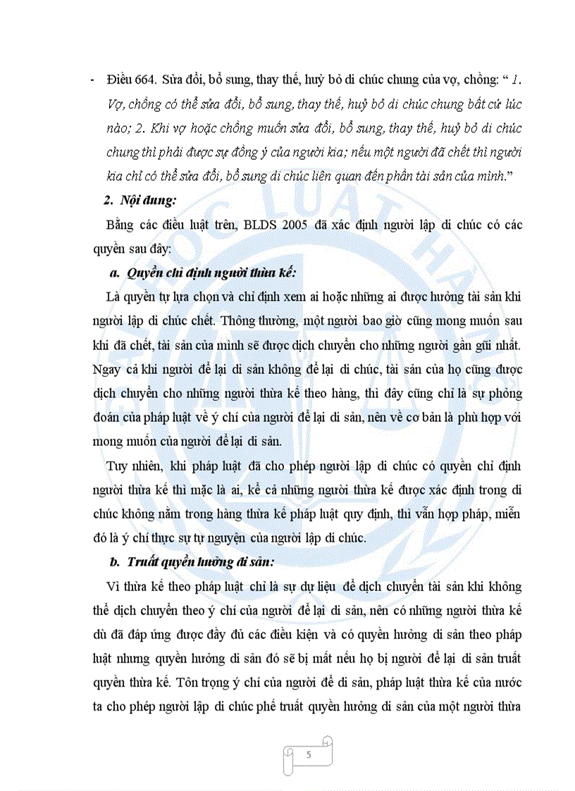 image for page Quyền của người lập di chúc và những hạn chế về quyền tự định đoạt của người lập di chúc theo pháp luật hiện hành