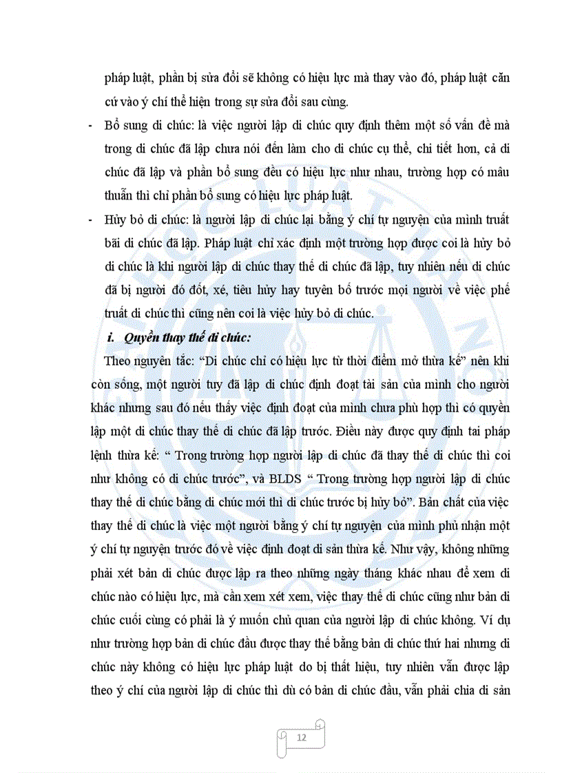 image for page Quyền của người lập di chúc và những hạn chế về quyền tự định đoạt của người lập di chúc theo pháp luật hiện hành