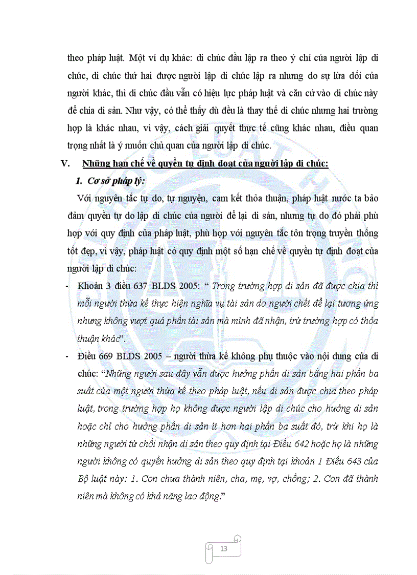 image for page Quyền của người lập di chúc và những hạn chế về quyền tự định đoạt của người lập di chúc theo pháp luật hiện hành
