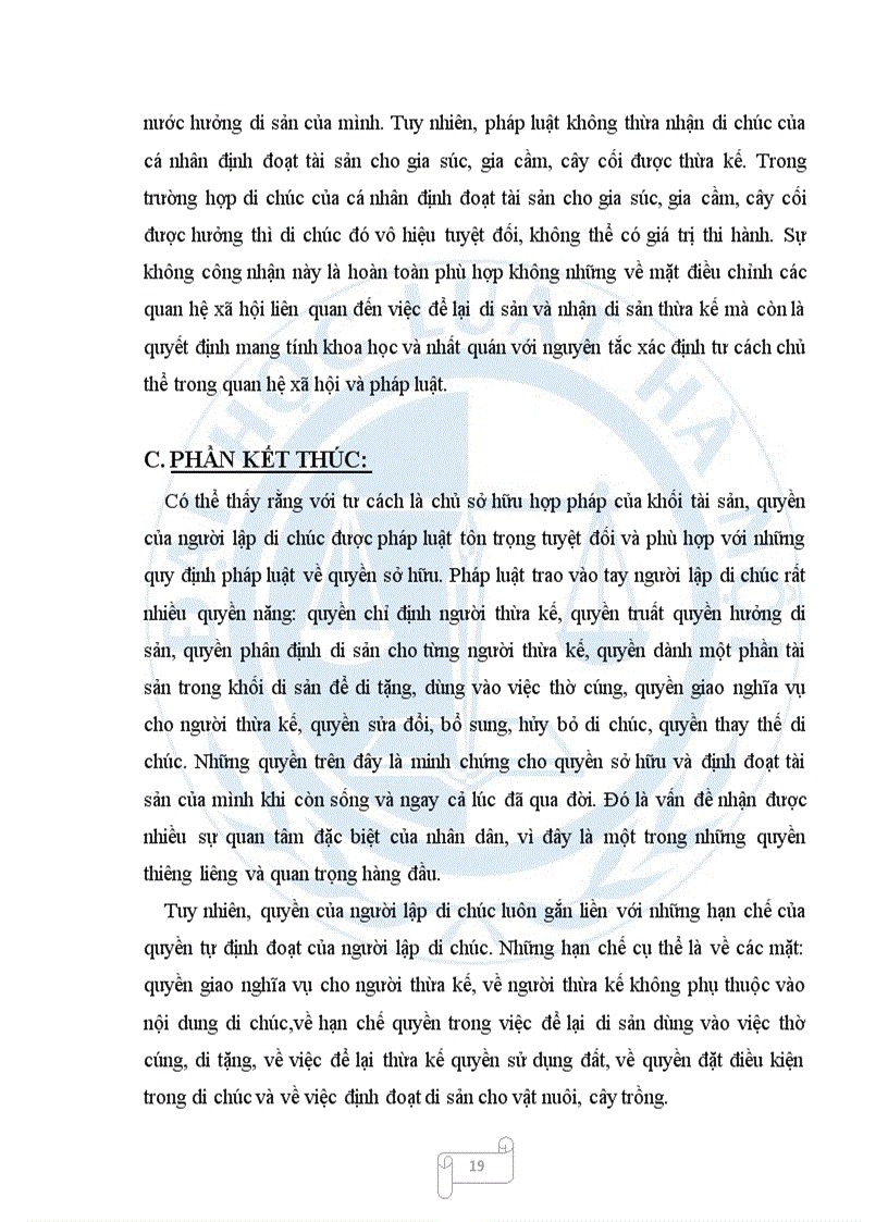image for page Quyền của người lập di chúc và những hạn chế về quyền tự định đoạt của người lập di chúc theo pháp luật hiện hành