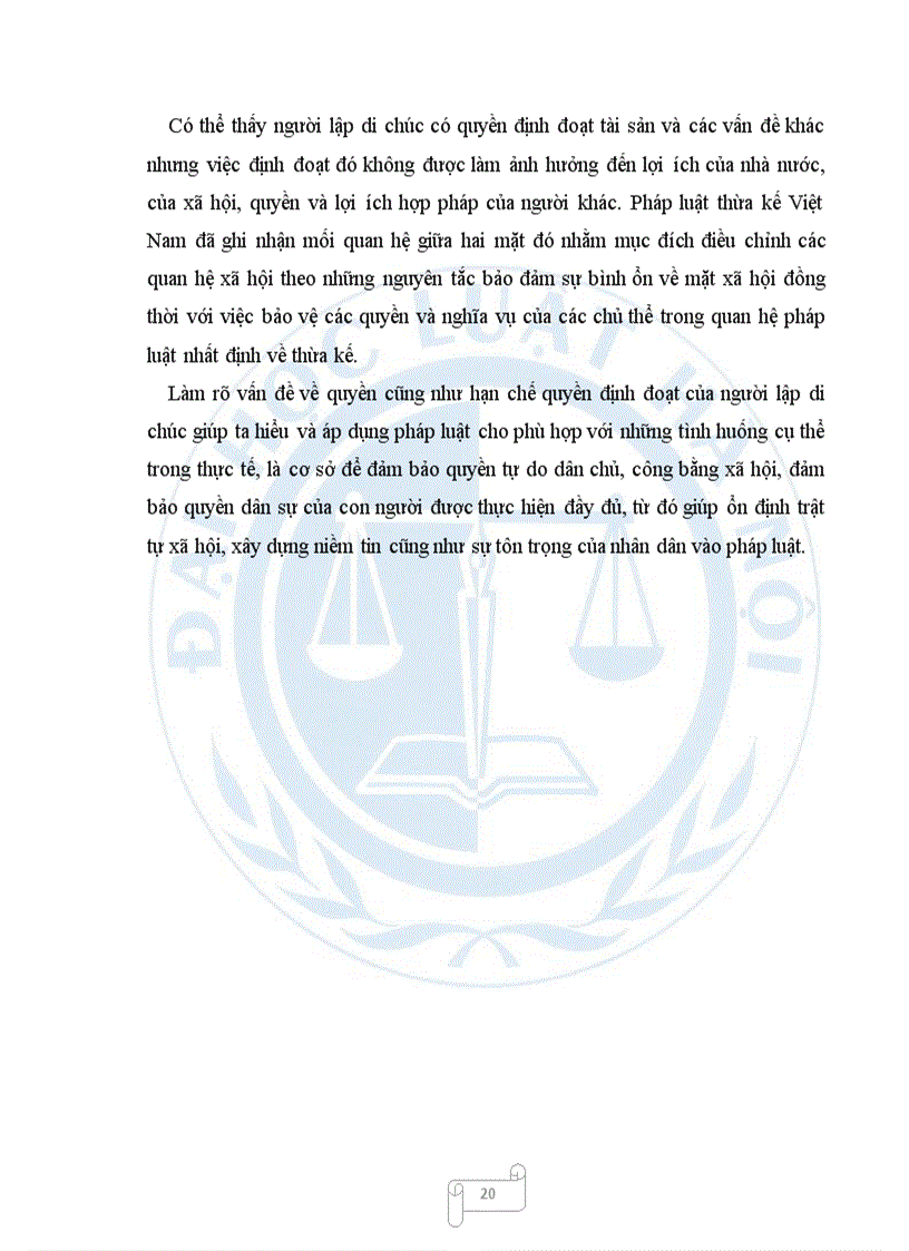 image for page Quyền của người lập di chúc và những hạn chế về quyền tự định đoạt của người lập di chúc theo pháp luật hiện hành