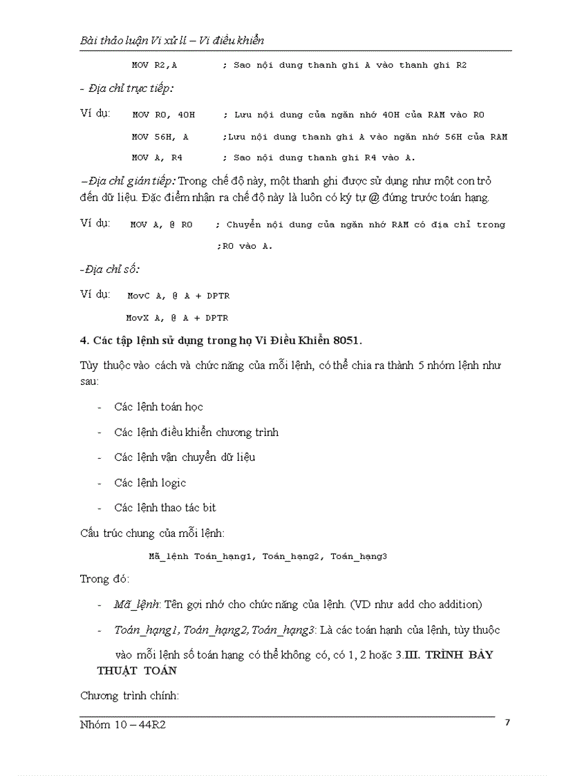 image for page Viết chương trình điều khiển dãy LED đơn nối vào cổng P2 sáng liên tục đuổi nhau từ P3 7 đến P3 0 Mỗi lần thay đổi thì duy trì trạng thái trong vòng 1 5 giây LED sáng khi bit điều khiển bằng