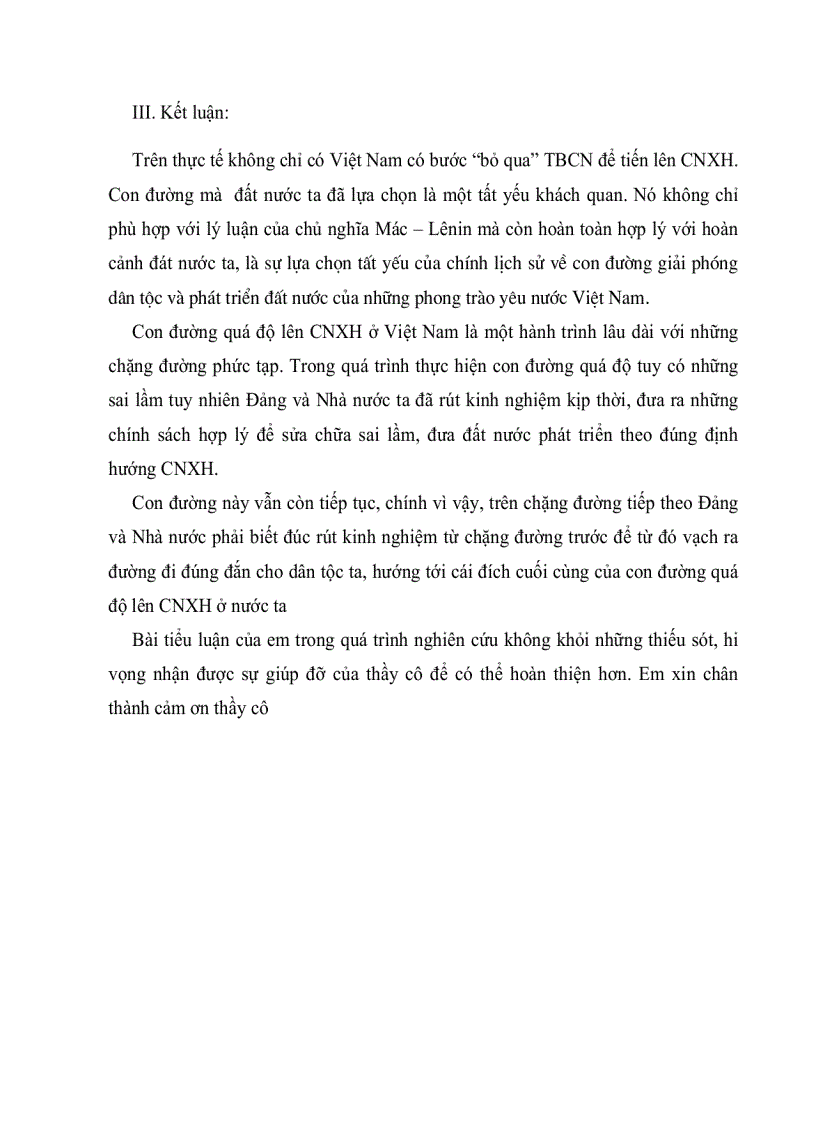 image for page Bỏ quá chế độ tư bản chủ nghĩa lên CNXH ở Việt Nam