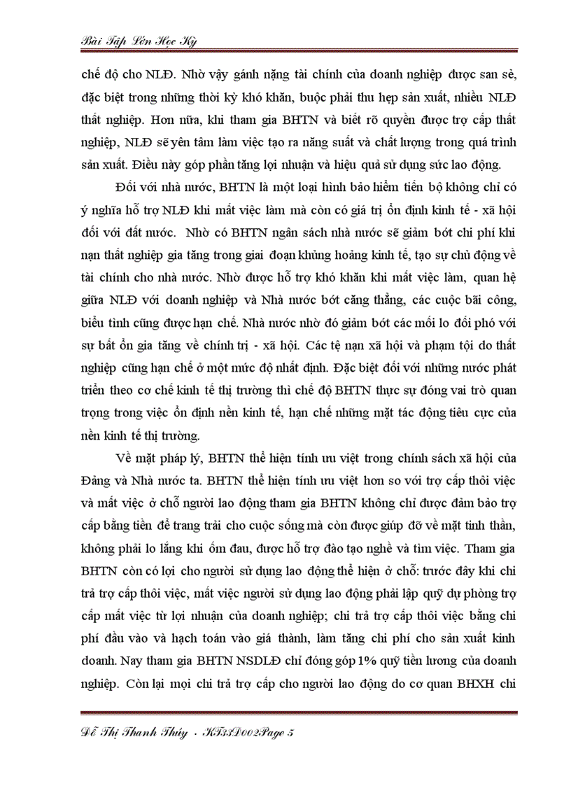 image for page Bảo hiểm thất nghiệp và tình huống học kỳ an sinh xã hội