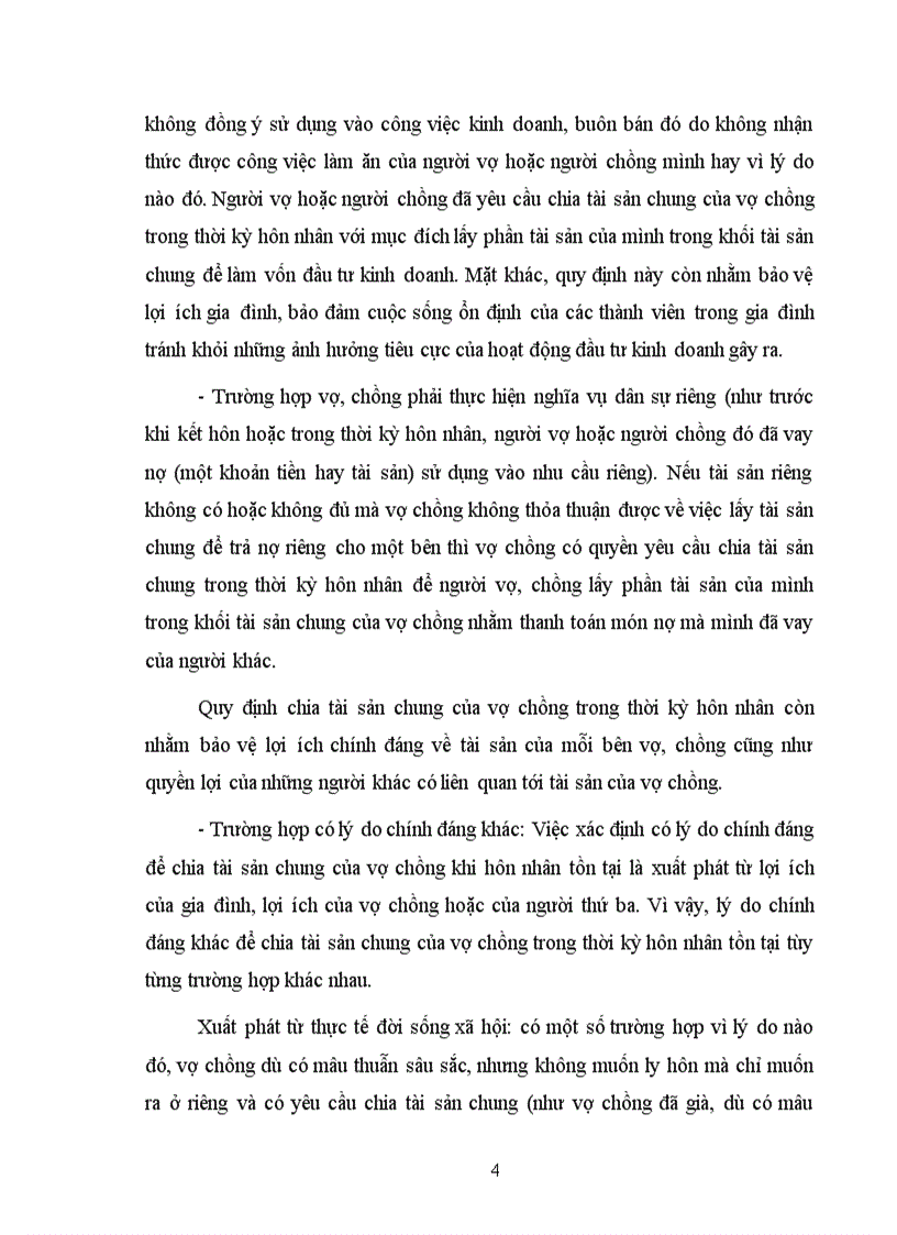 image for page Bài tập lớn hôn nhân và gia đình Chia tài sản chung của vợ chồng trong thời kì hôn nhân