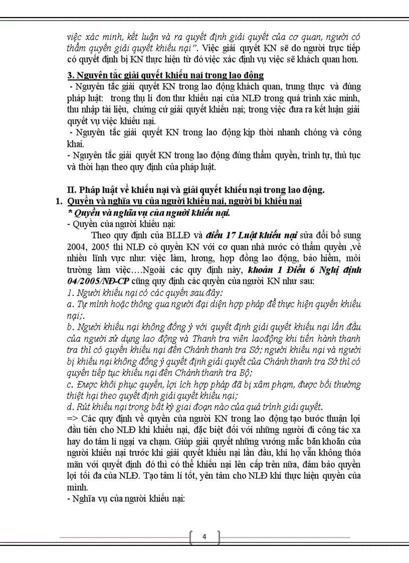 image for page Trình bày cơ chế giải quyết khiếu nại trong lĩnh vực lao động Giải quyết tình huống 8đ