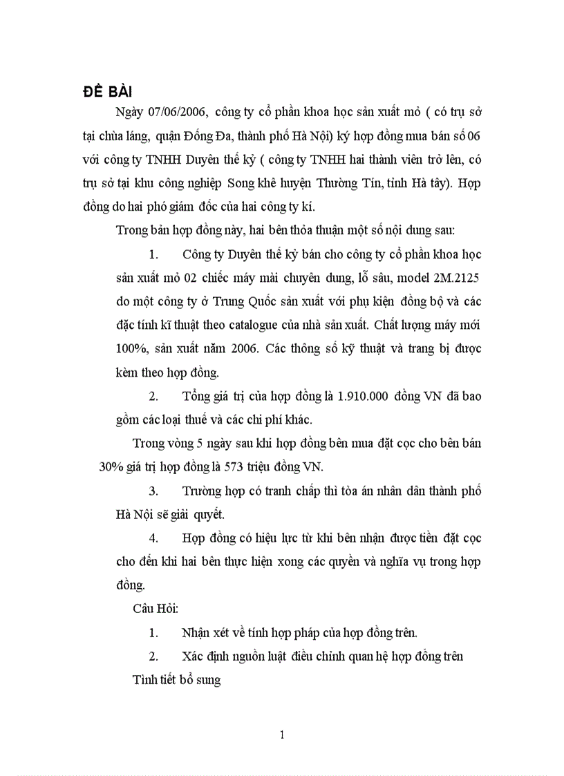 image for page Bài tập tình huống môn luật thương mại