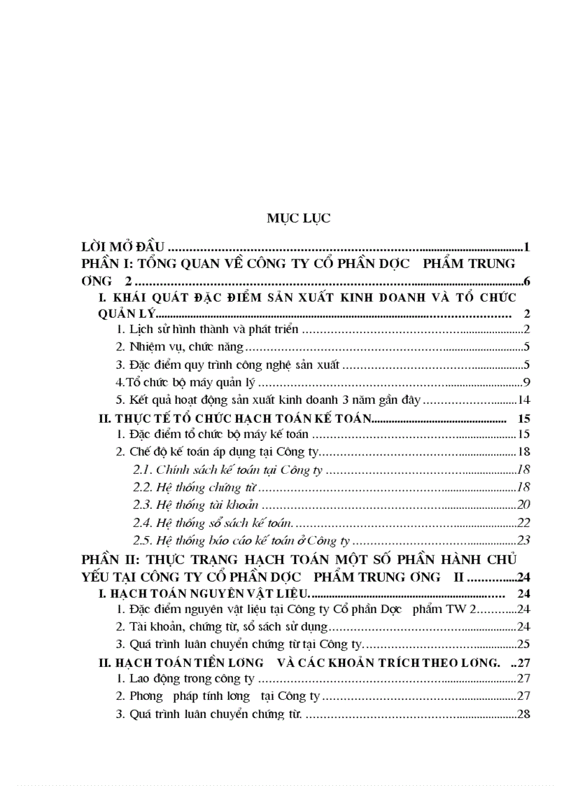 image for page Thực trạng hạch toán một số phần hành chủ yếu tại Công ty Cổ phần Dược phẩm TW 2