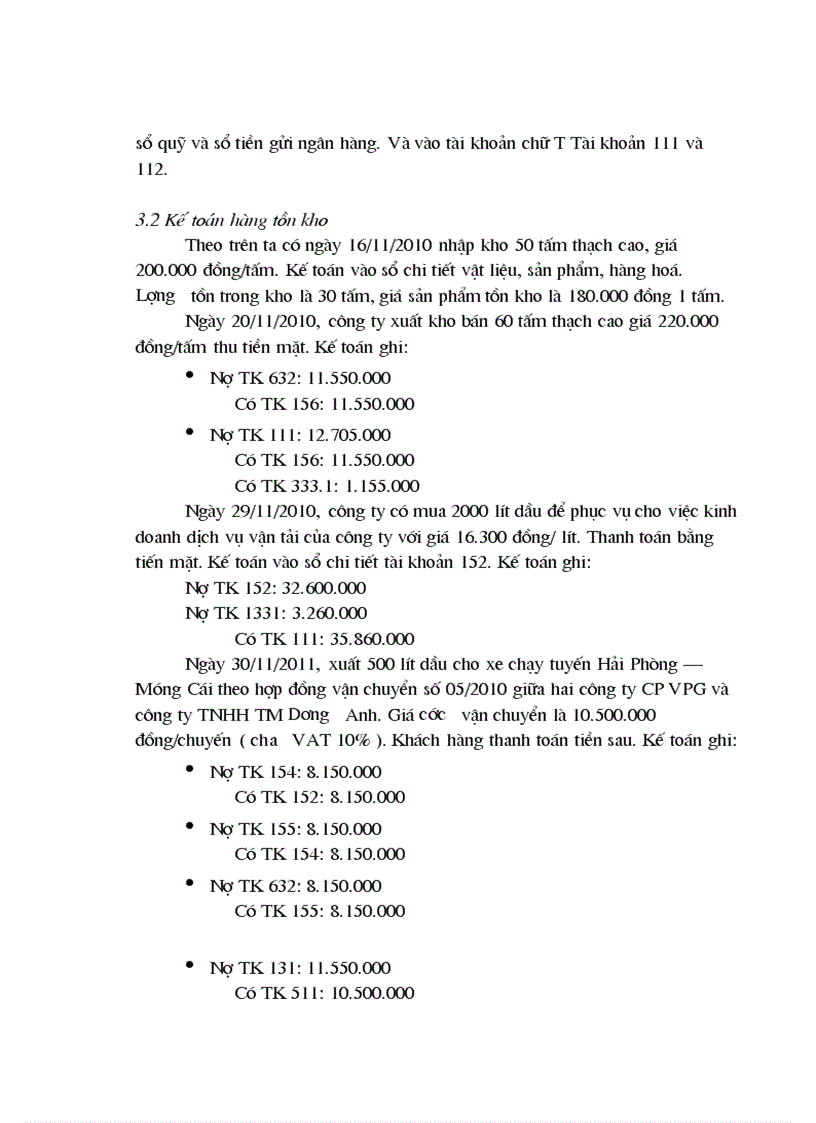 image for page Báo cáo tổng quan các phần hành kế toán ở công ty cổ phần vpg