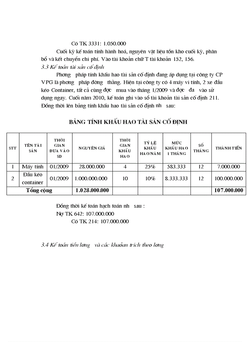 image for page Báo cáo tổng quan các phần hành kế toán ở công ty cổ phần vpg