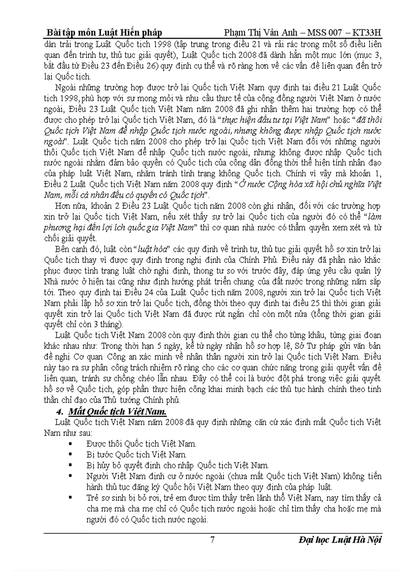 image for page Nội dung của Luật Quốc tịch Việt Nam năm 2008 Sự kế thừa và phát triển