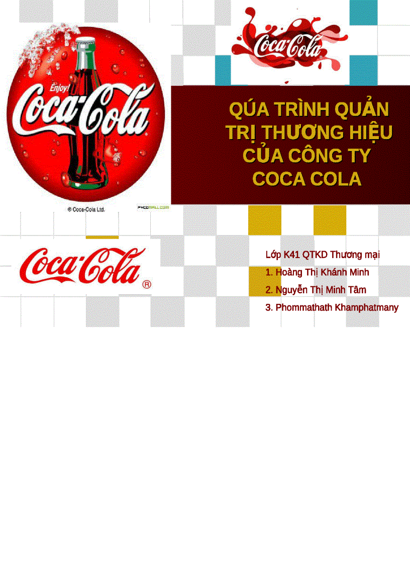 Quản trị thương hiệu Coca Cola