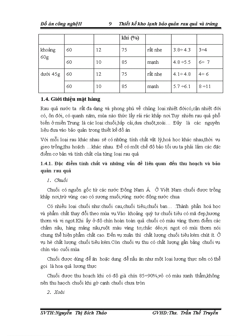 image for page Thiết kế kho lạnh bảo quản rau quả và trứng