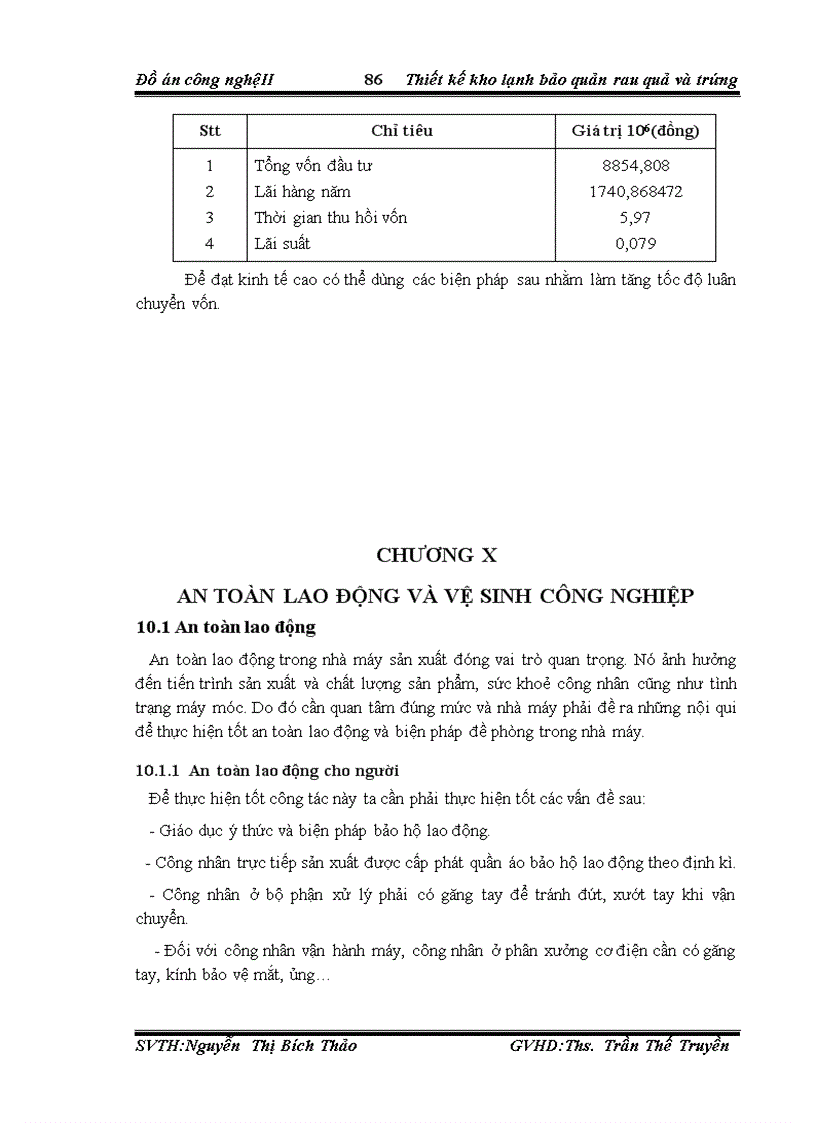 image for page Thiết kế kho lạnh bảo quản rau quả và trứng