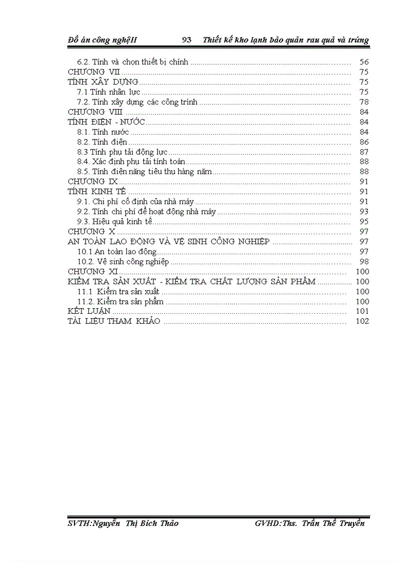 image for page Thiết kế kho lạnh bảo quản rau quả và trứng