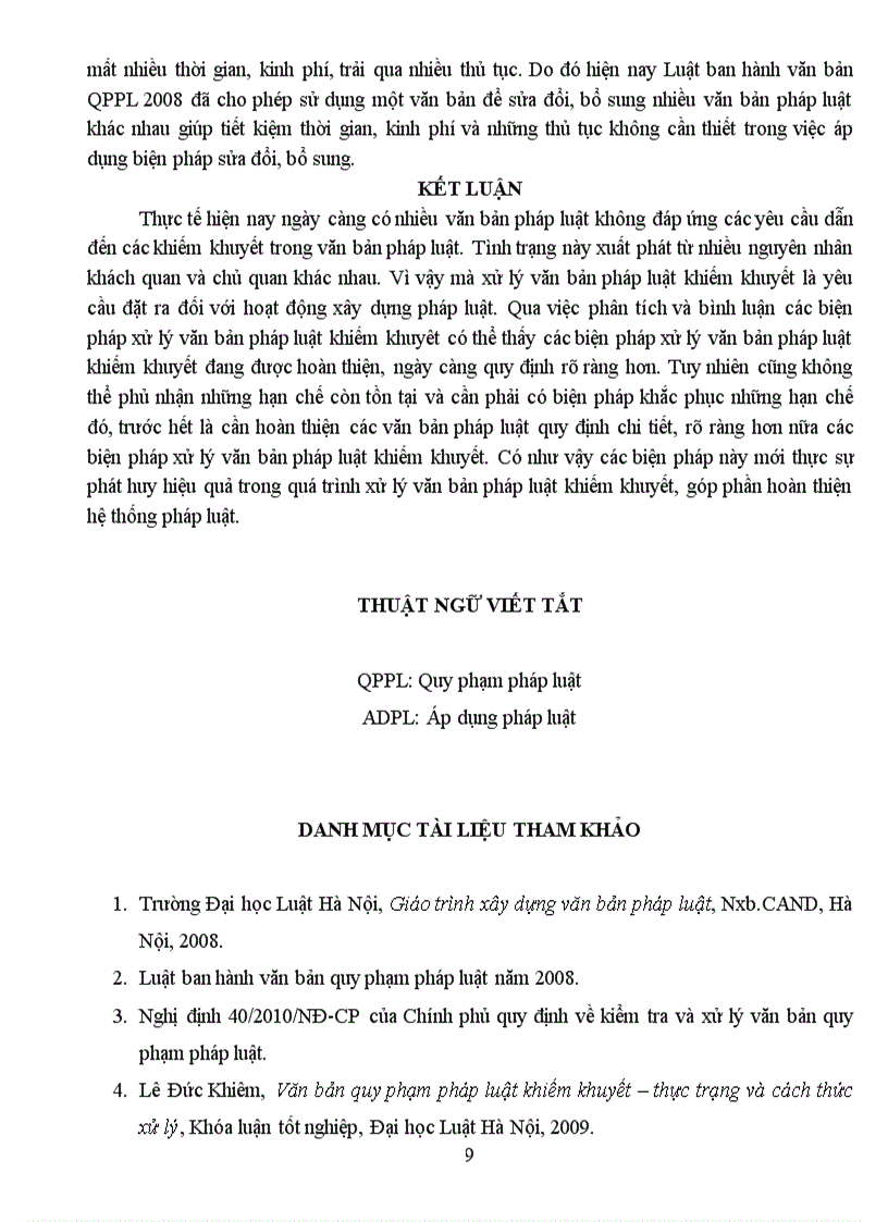 image for page Phân tích và bình luận về các biện pháp xử lý văn bản pháp luật khiếm khuyết