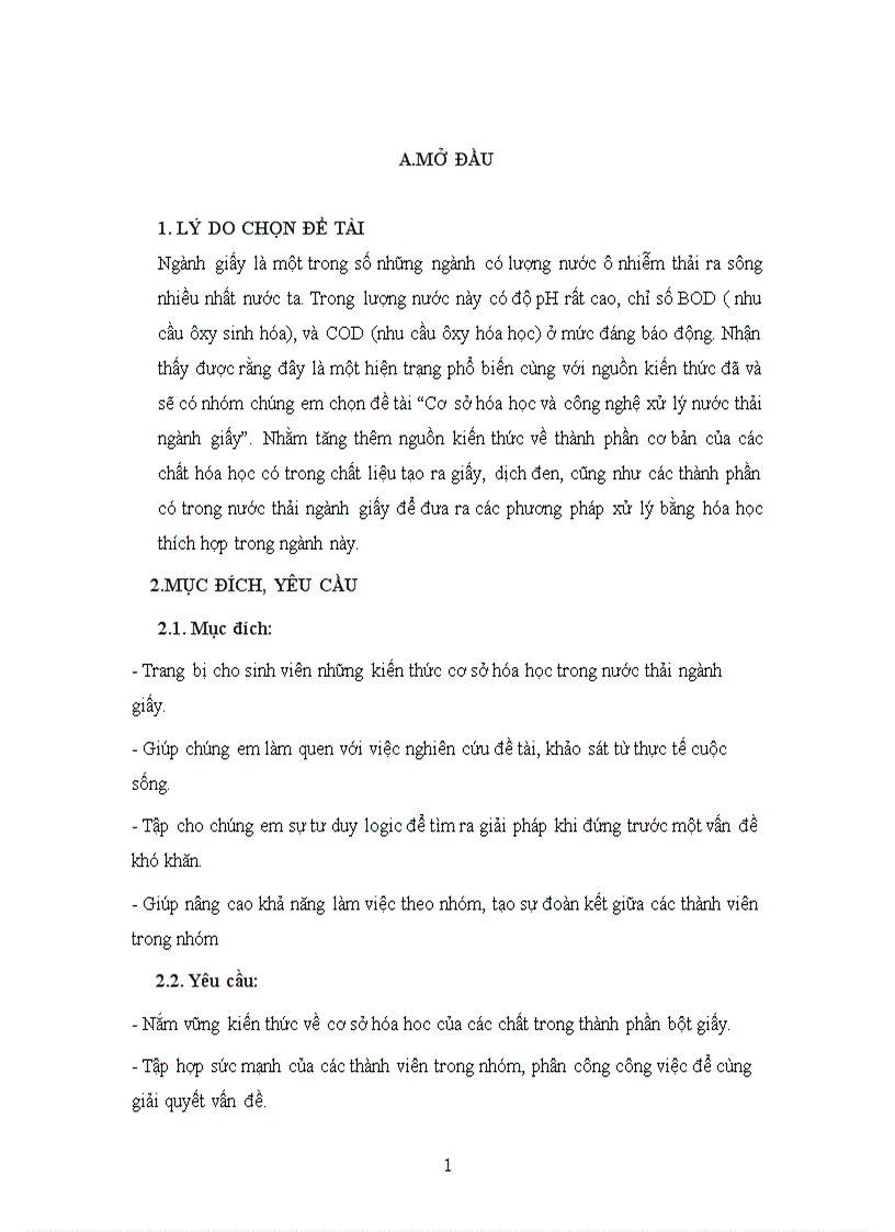 image for page Cơ sở hóa học và công nghệ xử lý nước thải ngành giấy