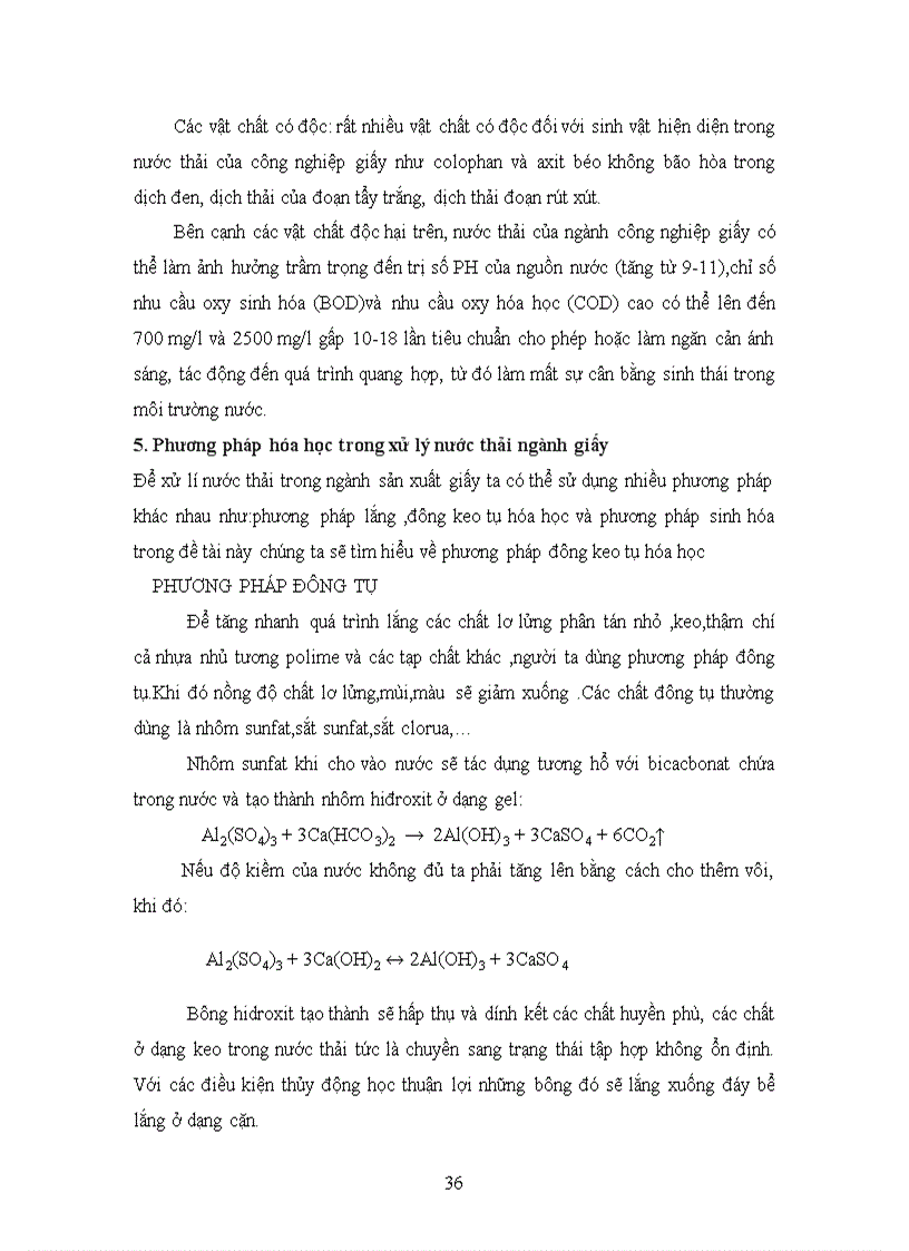 image for page Cơ sở hóa học và công nghệ xử lý nước thải ngành giấy