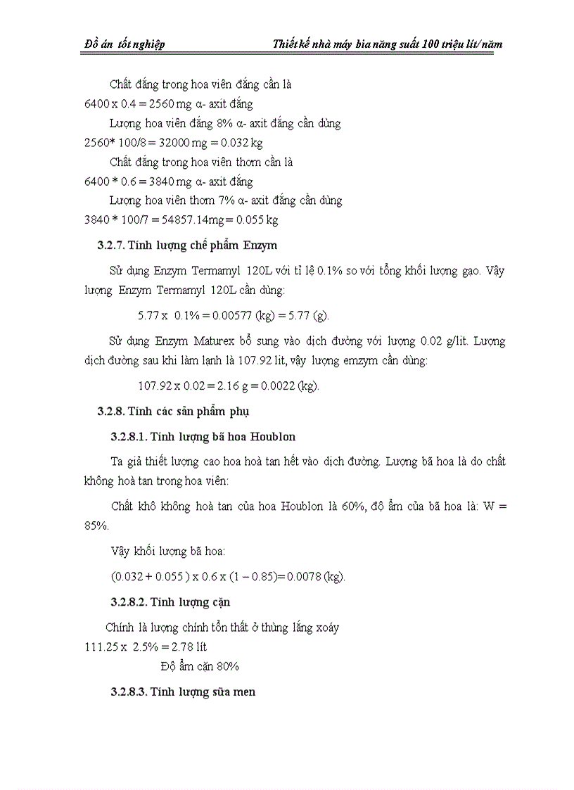 image for page Thiết kế nhà máy bia nằng suất 100 triệu lít năm