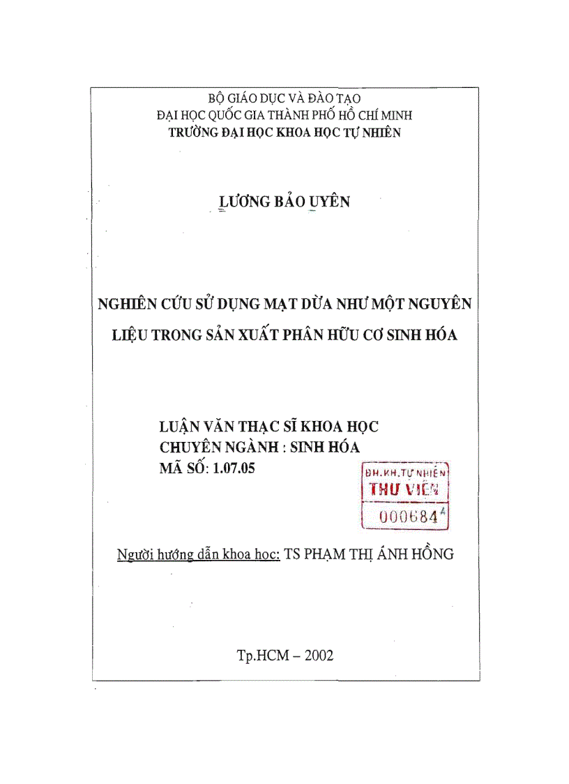 image for page Nghiên cứu sử dụng mạt dừa như một nguyên liệu trong sản xuất phân hữu cơ sinh hóa