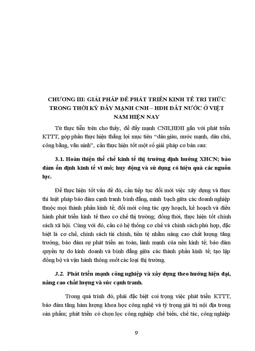 image for page Tiểu luận đường lối cách mạng của đảng cộng sản Việt Nam Giải pháp để phát triển kinh tế tri thức trong thời kỳ đẩy mạnh CNH HĐH ở đất nước Việt Nam hiện nay
