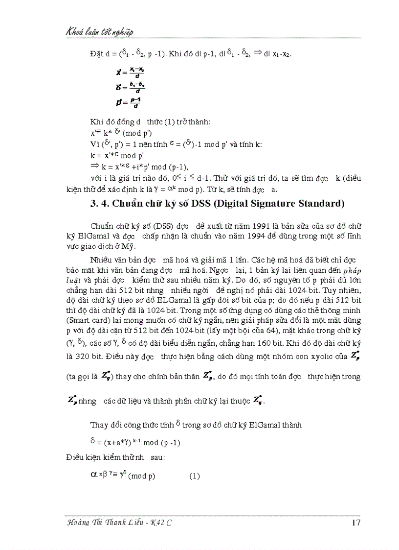 image for page Một số thuật toán ký và xác nhận chữ ký điện tử