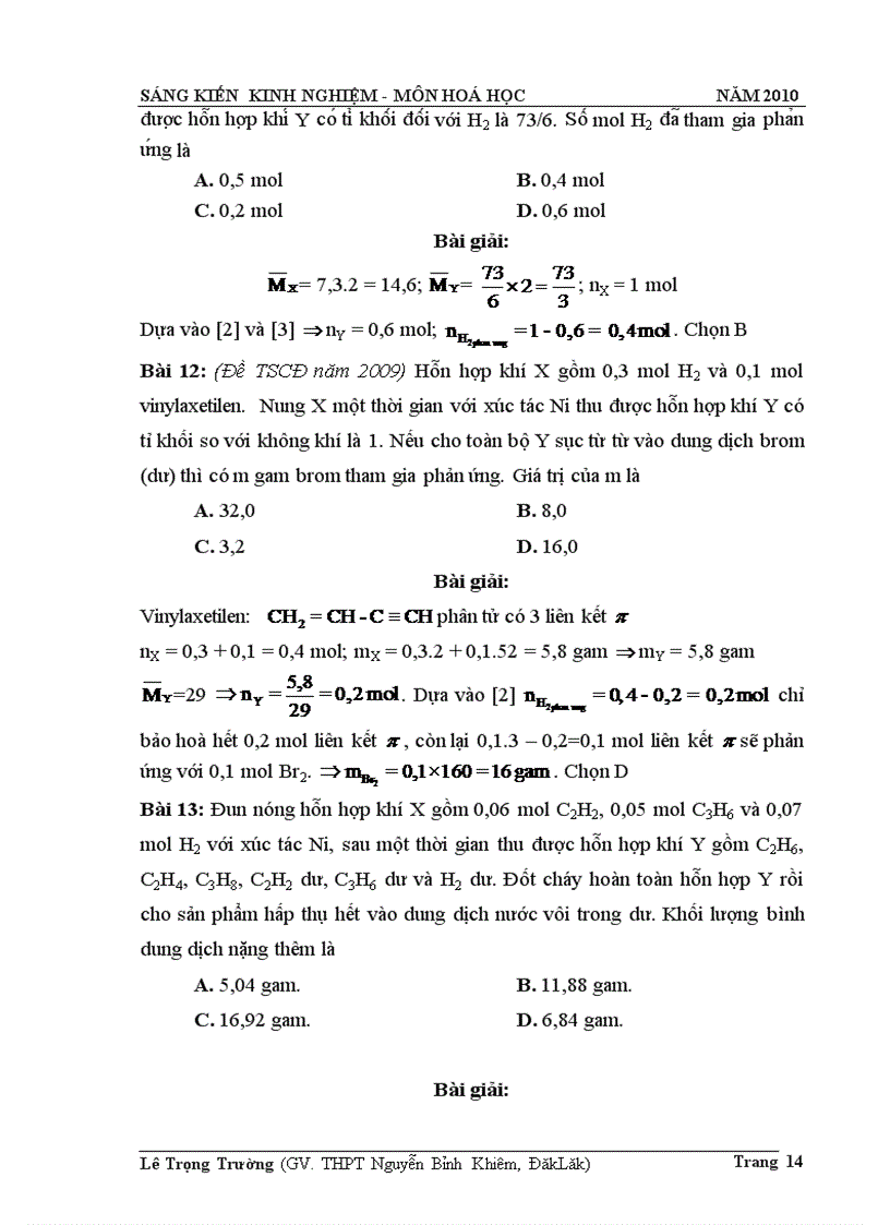 image for page Phương pháp giải toán phản ứng cộng hiđro vào liên kết pi của hiđrocacbon không no
