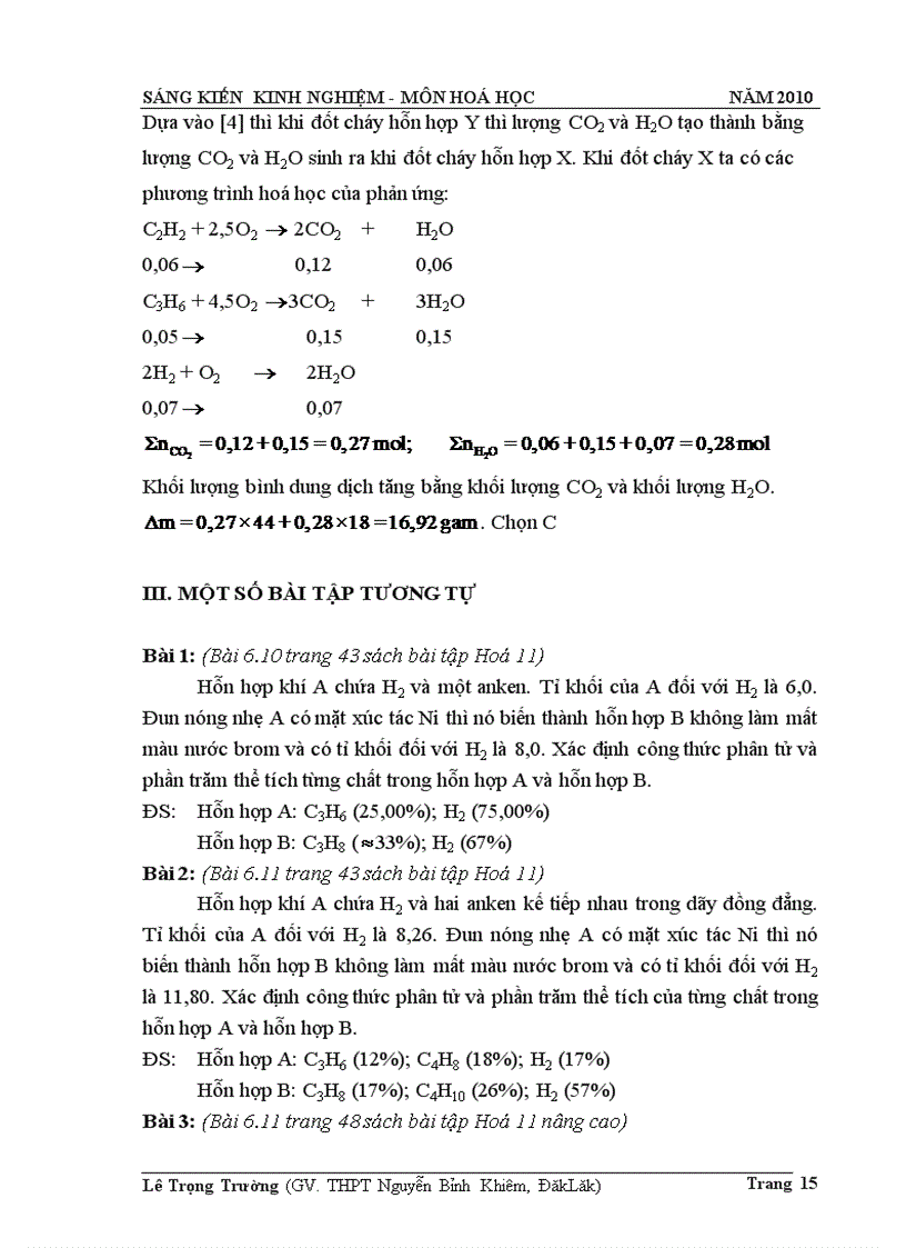 image for page Phương pháp giải toán phản ứng cộng hiđro vào liên kết pi của hiđrocacbon không no