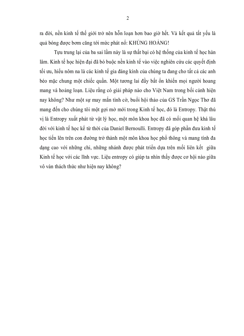 image for page Entropy ứng dụng trong kinh tế