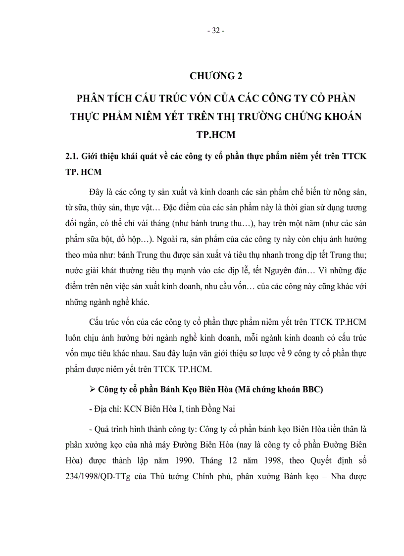 image for page Giải pháp xây dựng cấu trúc vốn cho phát triển dài hạn của Công ty Cổ phần Thực Phẩm niêm yết trên thị trường chứng khoán TP HCM