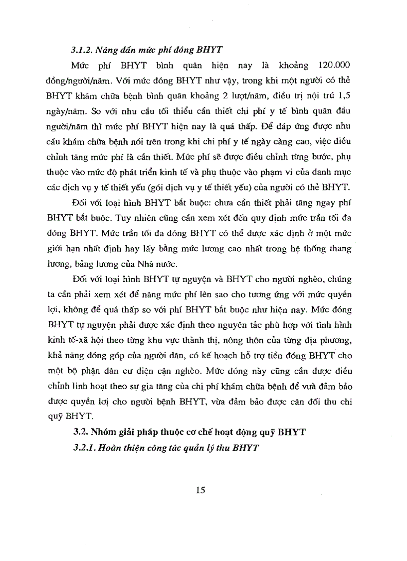 image for page Các giải pháp tăng thu quỹ bảo hiểm y tế giai đoạn từ nay đến 2010