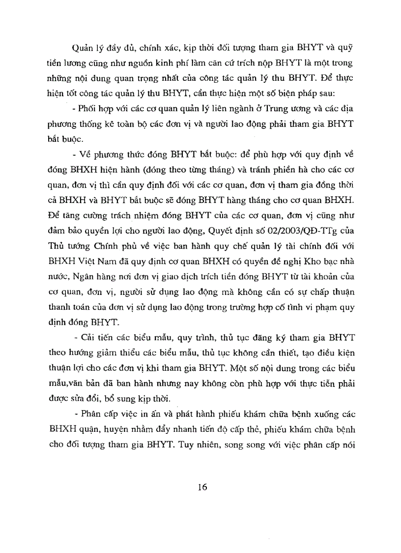 image for page Các giải pháp tăng thu quỹ bảo hiểm y tế giai đoạn từ nay đến 2010