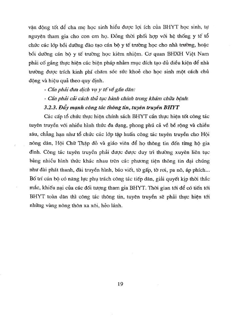 image for page Các giải pháp tăng thu quỹ bảo hiểm y tế giai đoạn từ nay đến 2010