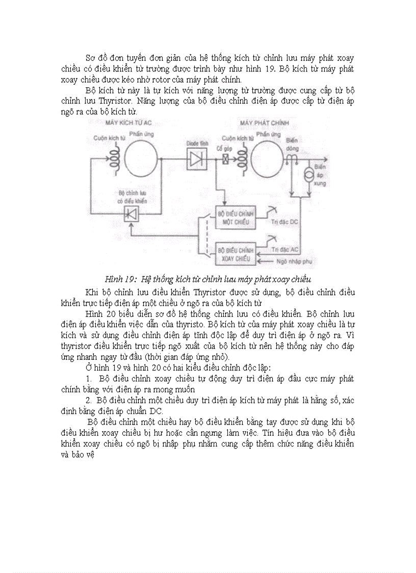 image for page Hệ thống kích từ máy phát xoay chiều 3 pha