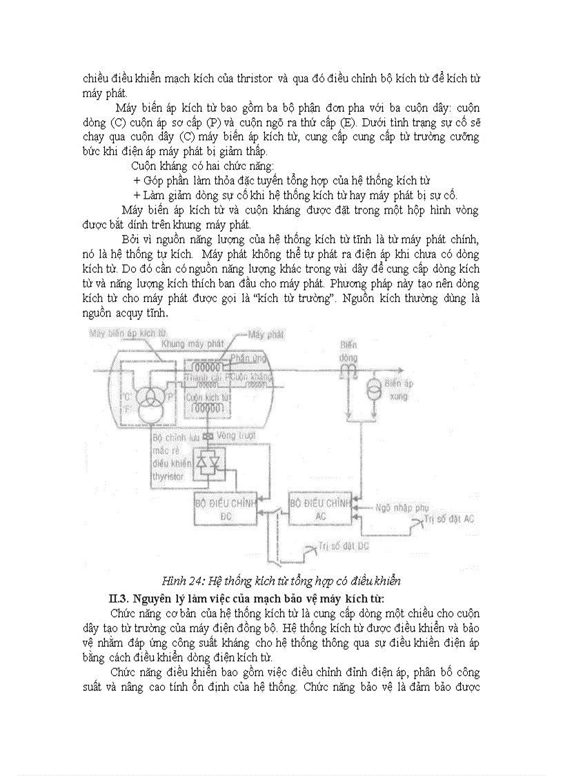 image for page Hệ thống kích từ máy phát xoay chiều 3 pha