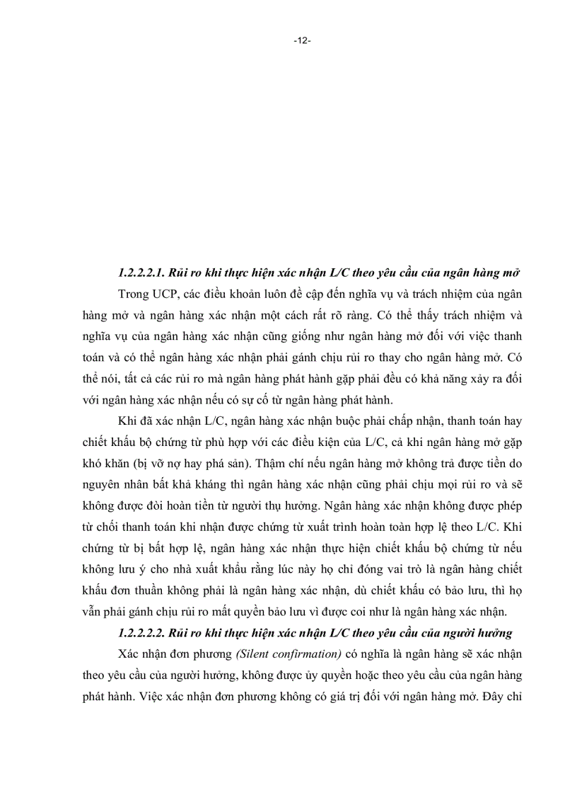 image for page Biê n pha p pho ng ngư a ru i ro trong phương thư c thanh toa n ti n du ng chư ng tư ta i Ngân ha ng Đâ u tư va Pha t triê n Viê t Nam