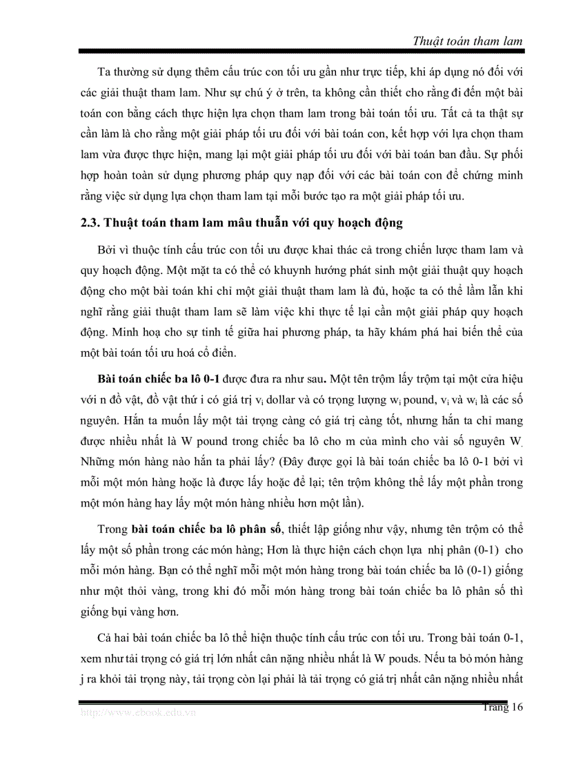 image for page Tiểu luận học phần Phân tích Thi ết kế thuật toán Thuật toán tham lam greedy algorithm