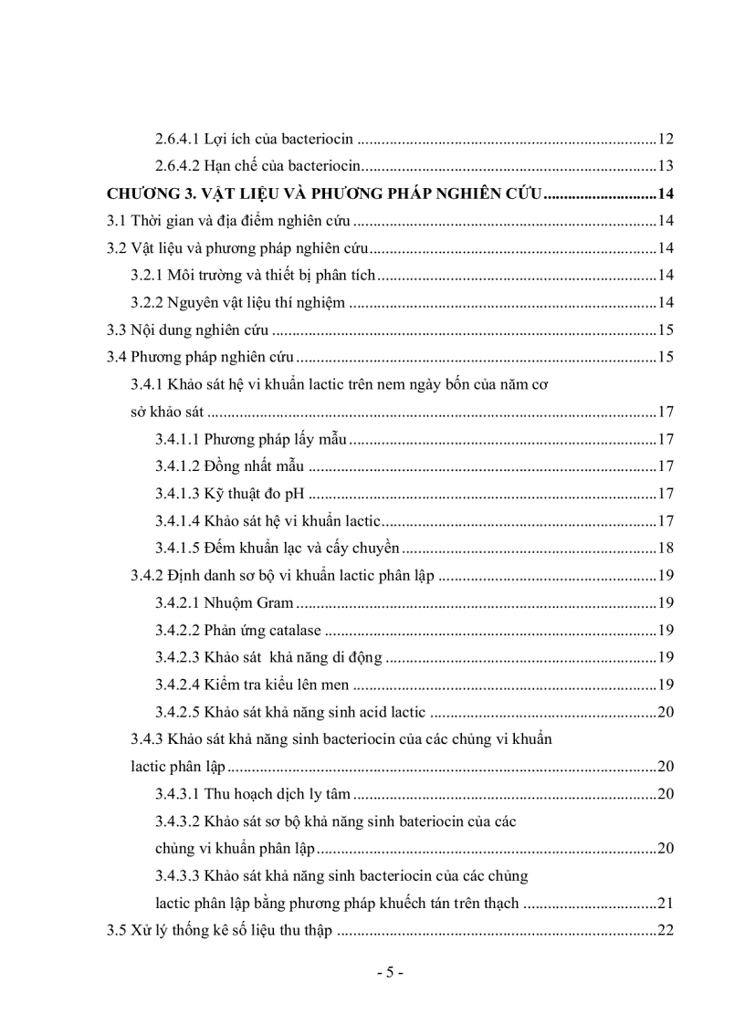 image for page Khảo sát khả năng sinh bacteriocin của vi khuẩn lactic phân lập trên nem chua